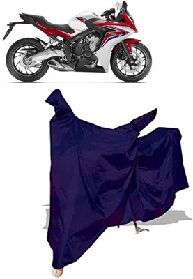 Amexride Two Wheeler Cover for Honda(CBR 650F, Blue)
