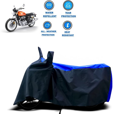 DeepShakshi AUTOMOTIVE Two Wheeler Cover for Royal Enfield(Interceptor 650, Blue, Blue)