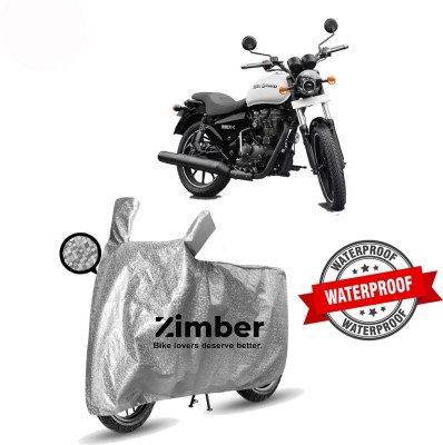 ZIMBER Two Wheeler Cover for Royal Enfield(Thunderbird, Silver)