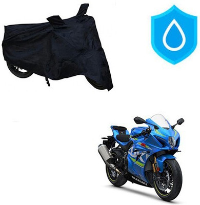 DeepShakshi AUTOMOTIVE Waterproof Two Wheeler Cover for Suzuki(GSX, Black)