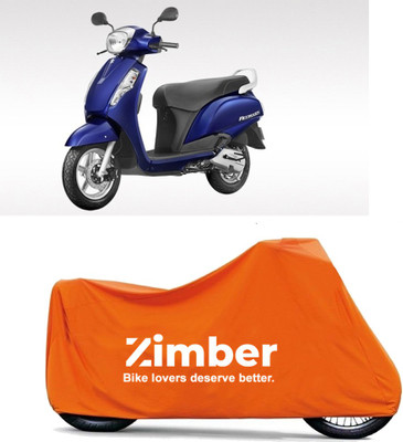 AutoRash Two Wheeler Cover for Suzuki(Access 125, Orange)