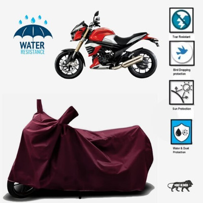 JSJINSIL Waterproof Two Wheeler Cover for Mahindra(MOJO XT 300, Maroon)