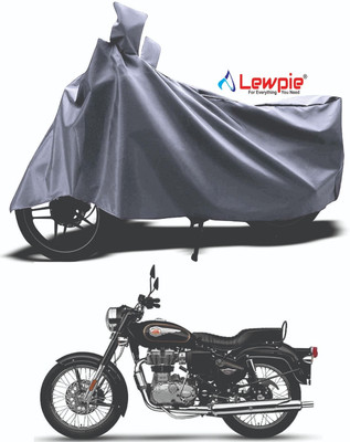 LEWPIE Two Wheeler Cover for Triumph, Universal For Bike(Bullet Trials 350, Silver)