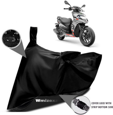 MMSSTAR Waterproof Two Wheeler Cover for Aprilia(SR 125, Black)