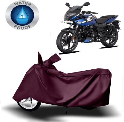 ROYAL AUTO MART Two Wheeler Cover for Bajaj(Pulsar 220F, Maroon)