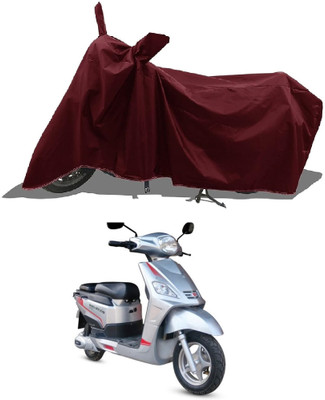 DeepShakshi AUTOMOTIVE Waterproof Two Wheeler Cover for Hero(Electric NYX HS500 ER, Maroon)