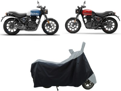 Coxtor Waterproof Two Wheeler Cover for Royal Enfield(Hunter 350, Grey)