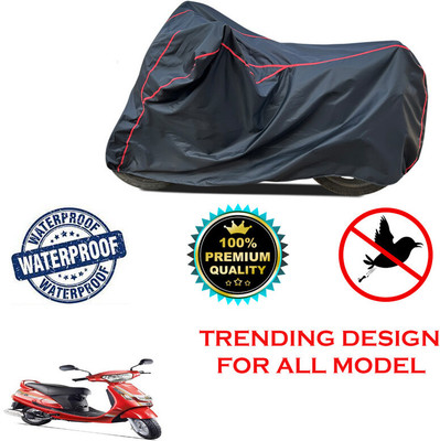 THE REAL ARV Waterproof Two Wheeler Cover for Mahindra(Duro 125, Black)