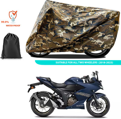 PAGORA Waterproof Two Wheeler Cover for Suzuki(Gixxer SF, Yellow)
