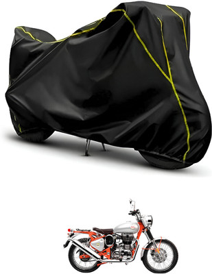 CODOKI Waterproof Two Wheeler Cover for Royal Enfield(Bullet Trials 500, Black, Black)