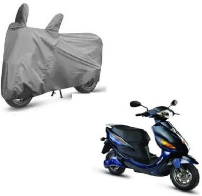 Tritika Waterproof Two Wheeler Cover for Hero Electric(Cruiser, Grey)