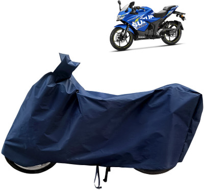 Horseyaart Waterproof Two Wheeler Cover for Suzuki(Gixxer SF, Blue)