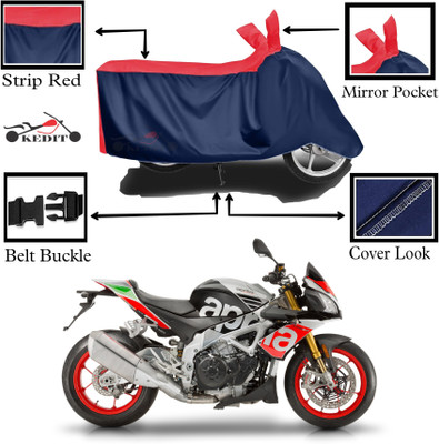 KEDIT Two Wheeler Cover for Aprilia(Tuono 150, Red, Blue)
