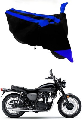 Ascension Two Wheeler Cover for Kawasaki(W800, Blue, Black)