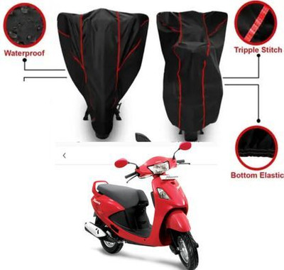 pocket bazar Waterproof Two Wheeler Cover for Hero(Pleasure, Black)