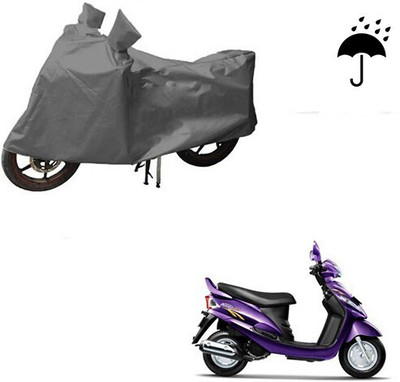 MMSSTAR Waterproof Two Wheeler Cover for Mahindra(Rodeo RZ, Grey)