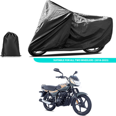 CODOKI Waterproof Two Wheeler Cover for Bajaj(CT100, Black)