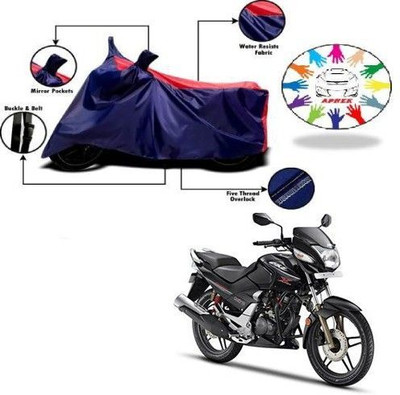 DeepShakshi AUTOMOTIVE Waterproof Two Wheeler Cover for Hero(CBZ, Blue, Red)