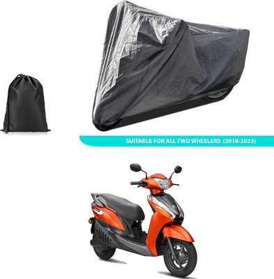 GOSHIV-car and bike accessories Two Wheeler Cover for Ampere(Grey)