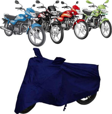 DeepShakshi AUTOMOTIVE Waterproof Two Wheeler Cover for Hero(HF Deluxe Eco, Blue)