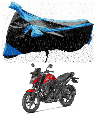 Mdstar Waterproof Two Wheeler Cover for Honda(X-Blade, Blue, Black)