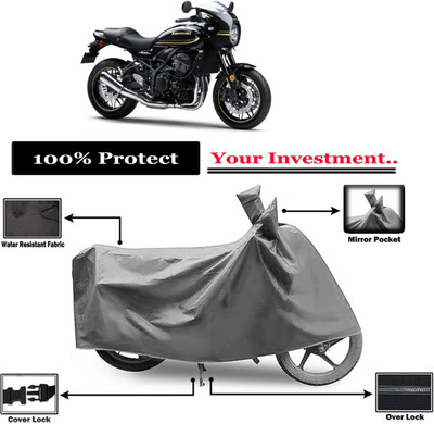 Amexride Two Wheeler Cover for Kawasaki(Z900 RS Cafe Racer, Grey)