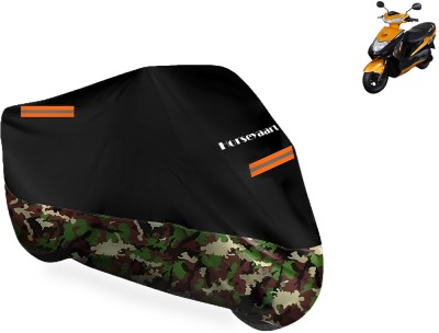 Horseyaart Waterproof Two Wheeler Cover for Ampere(REO BS6, Multicolor)