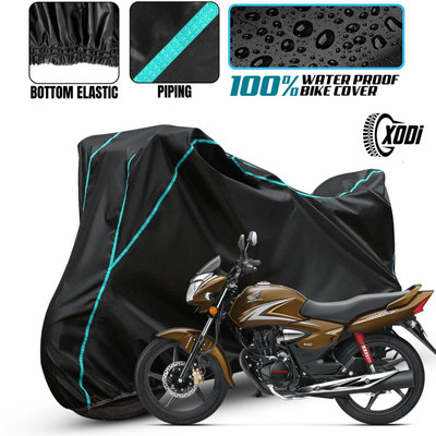 xodi Waterproof Two Wheeler Cover for Honda(CB Shine, Black, Blue, Multicolor)