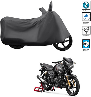 CODOKI Waterproof Two Wheeler Cover for TVS(Apache 150, Grey)