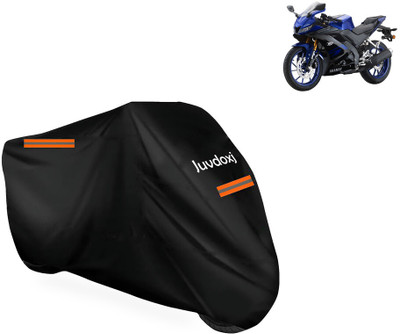 Juvdoxj Waterproof Two Wheeler Cover for Yamaha(YZF-R15 V3 BS6, Black)