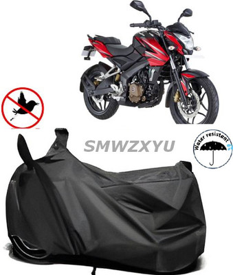smwzxyu Waterproof Two Wheeler Cover for Bajaj(Pulsar NS 200, Black)