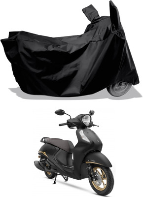 DeepShakshi AUTOMOTIVE Waterproof Two Wheeler Cover for Yamaha(Fascino 125 FI, Black)