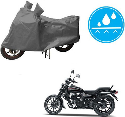DeepShakshi AUTOMOTIVE Waterproof Two Wheeler Cover for Bajaj(Avenger 150 Street, Grey)