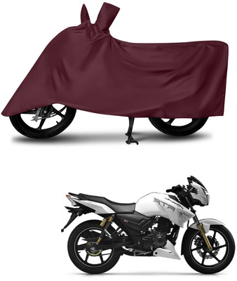 KEDIT Two Wheeler Cover for TVS(Apache RTR 180, Maroon)