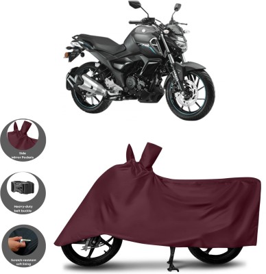 HWSXQAE Waterproof Two Wheeler Cover for Universal For Bike(FZ, Maroon)