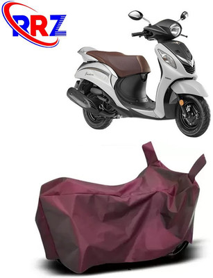 RRZ Waterproof Two Wheeler Cover for Yamaha(Fascino, Maroon)