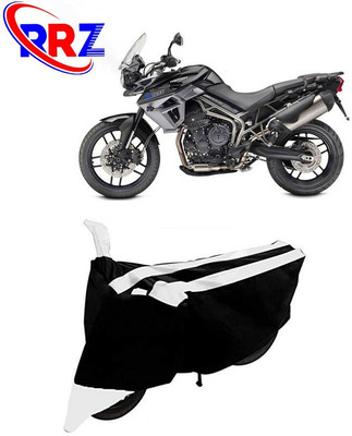 RRZ Waterproof Two Wheeler Cover for Triumph(Tiger 800 XR, Black, White)
