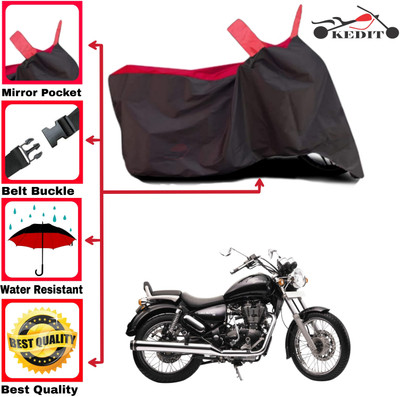 AASHTIK MART Two Wheeler Cover for Royal Enfield(Thunderbird 500, Red, Black)