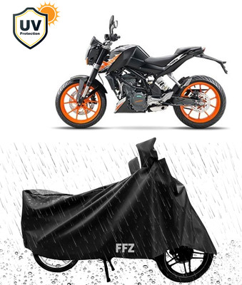 MOVIQUE Waterproof Two Wheeler Cover for KTM(Duke 200, Black)