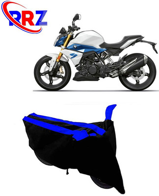 RRZ Waterproof Two Wheeler Cover for BMW(G 310 R, Black, Blue)
