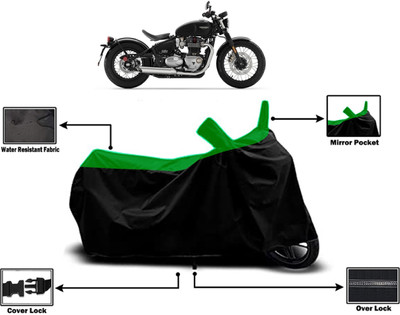 Amexride Two Wheeler Cover for Triumph(Bonneville Bobber, Green)