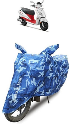 gurukul mart Waterproof Two Wheeler Cover for Hero Electric(Splendor I Smart, Black)