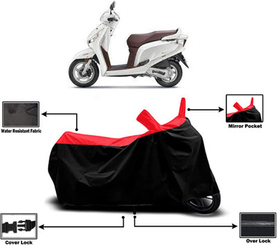 Amexride Two Wheeler Cover for Honda(Aviator, Red)