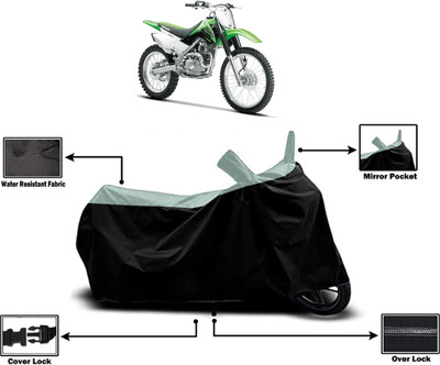 Amexride Two Wheeler Cover for Kawasaki(KLX 140, Multicolor)