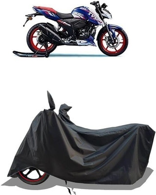KEDIT Two Wheeler Cover for TVS(Apache RTR 165 RP, Black)