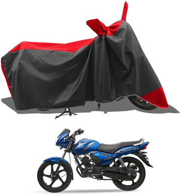 KEDIT Two Wheeler Cover for TVS(Star City Plus, Red)