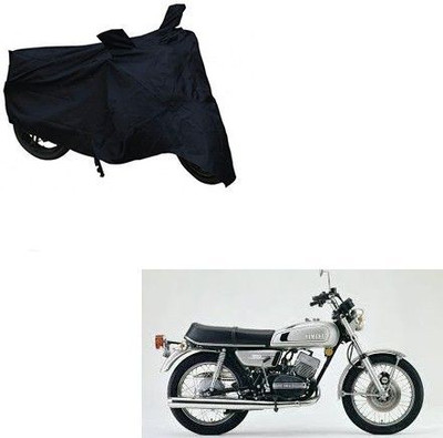 DeepShakshi AUTOMOTIVE Two Wheeler Cover for Yamaha(RD 350, Black)