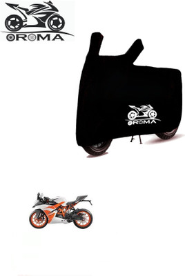 DeepShakshi AUTOMOTIVE Waterproof Two Wheeler Cover for KTM(RC 200, Black)