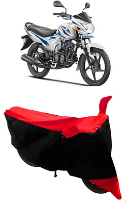 AASHTIK MART Two Wheeler Cover for Suzuki(Hayate, Red)