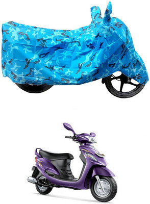DeepShakshi AUTOMOTIVE Waterproof Two Wheeler Cover for Mahindra(Rodeo RZ, Blue)